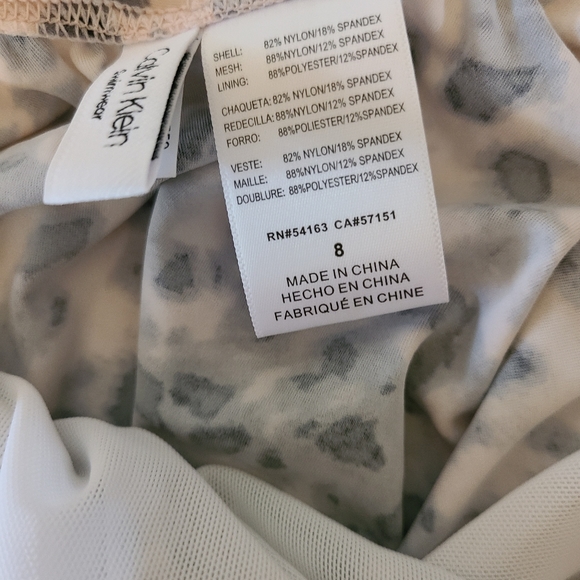 Calvin Klein Jaguar Cheetah One Piece Swimsuit - Picture 4 of 7